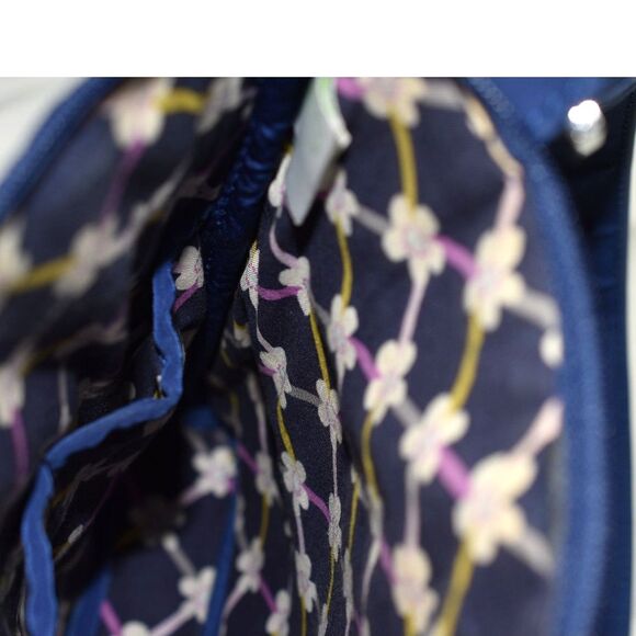Vera Bradley Navy Blue Quilted Cloth Hipster Crossbody/Shoulder Trendy Purse - Picture 3 of 6